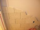Reception/Desk area.  Tile work is intended to convey the impression of a 'stone ruins' (24 July 2005)